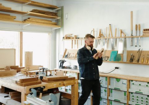 Henrik Tjaerby at his workshop