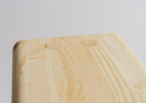 Pine stool detail