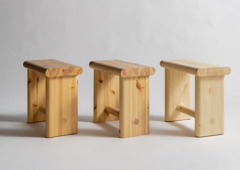 Three pine stools