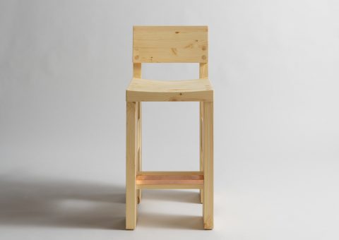 Wood bar stool
