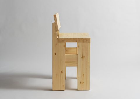 Pine bar stool